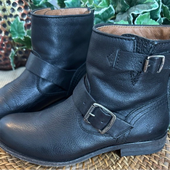 Frye Black Leather Ankle Boots - Picture 4 of 4